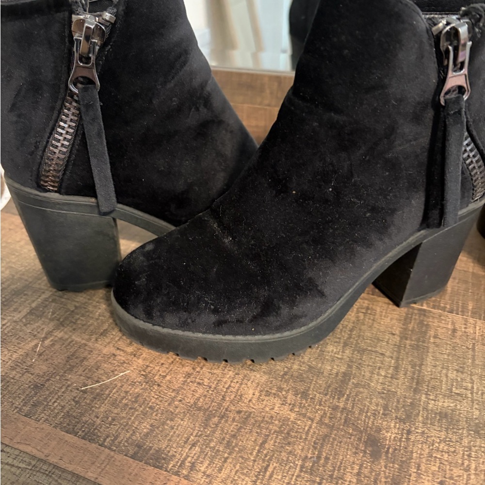 Black Suede Ankle Boots